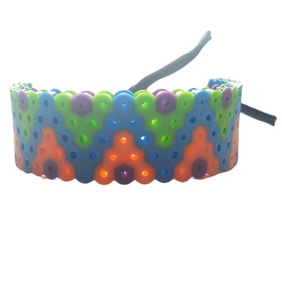 Tie On Perler Bracelet - Picture 1 of 3